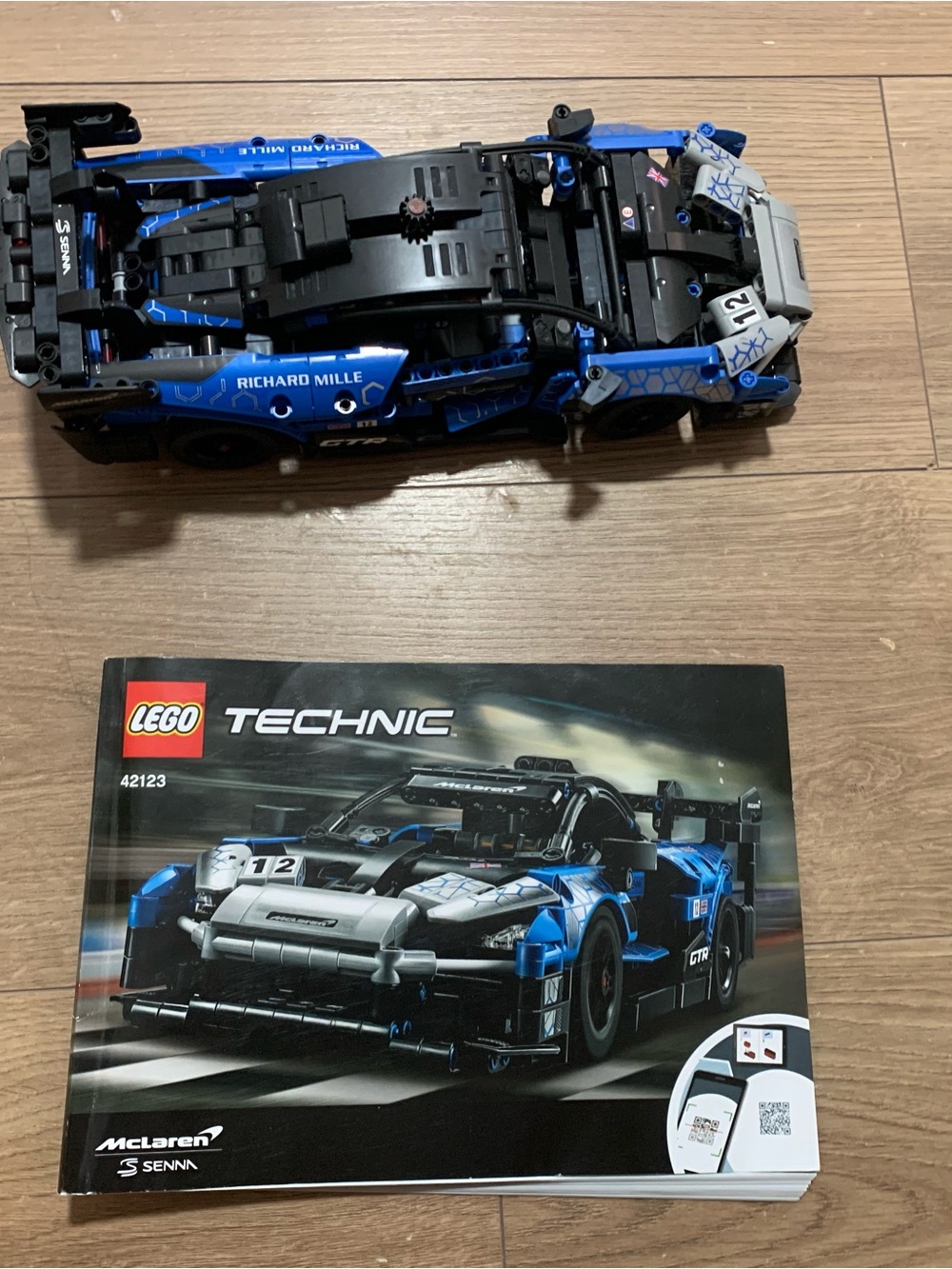 Lego Technic Blue and Black McLaren Race Car